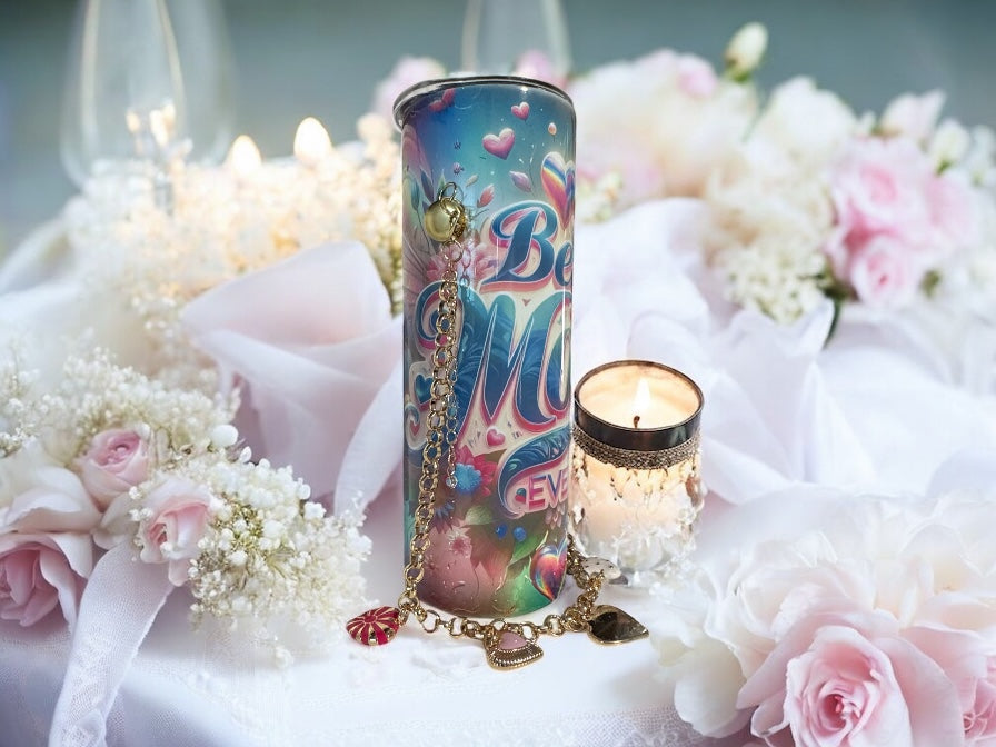 BEST MOM EVER PRINT 20OZ CUSTOM PURSE TUMBLER