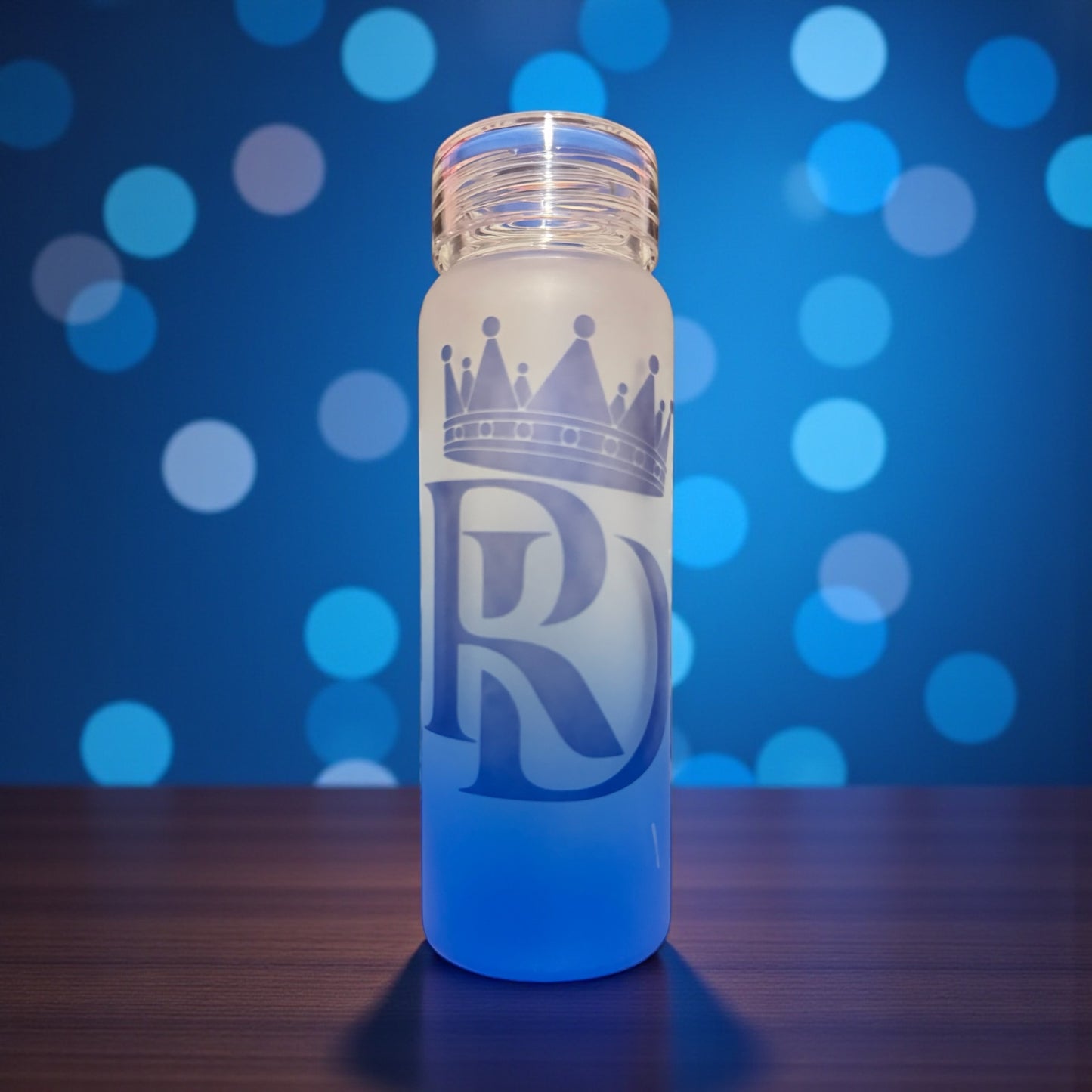 MONOGRAM INITIAL OMBRE 500ML GLASS BOTTLE