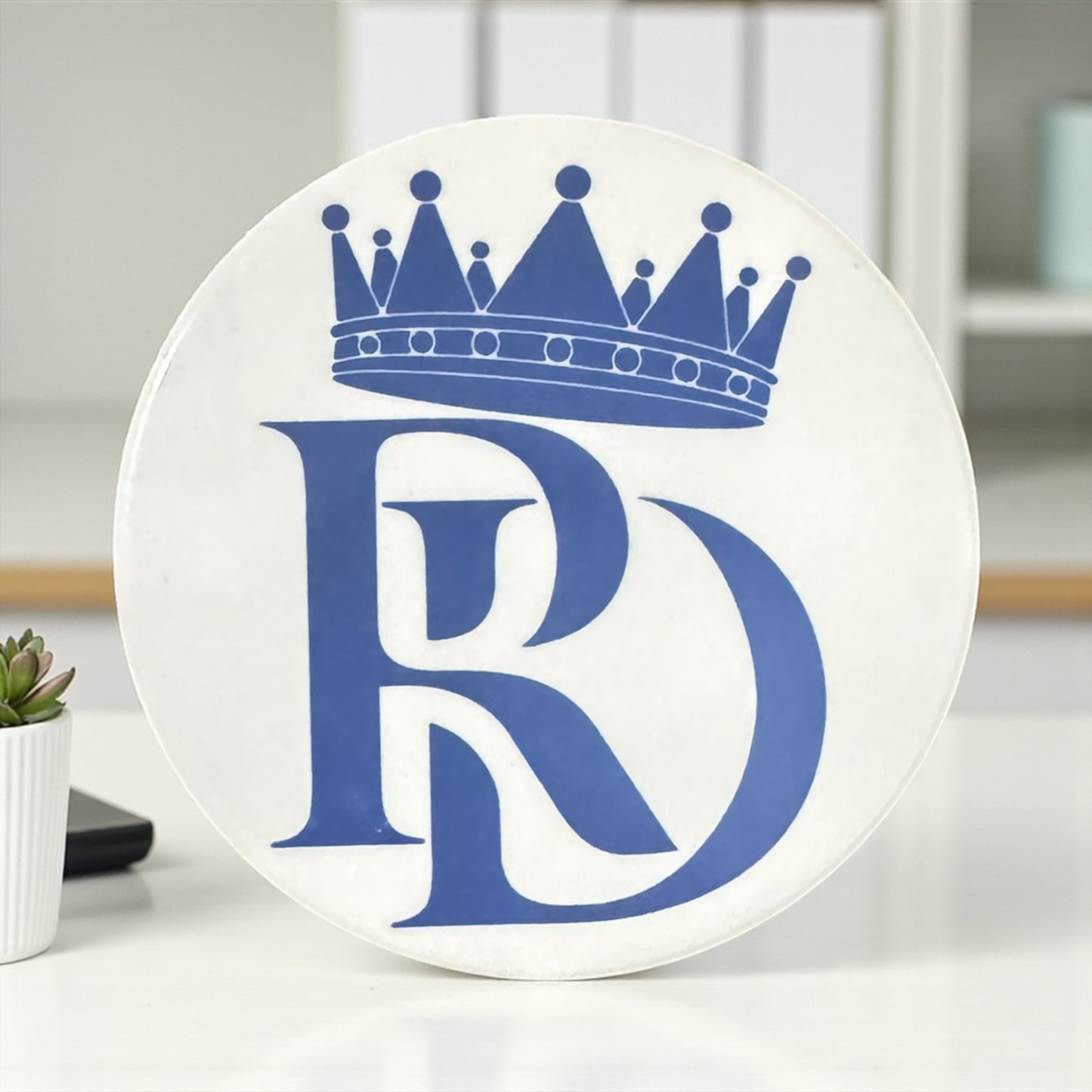 MONOGRAM NAME CUSTOM DRINK COASTER SET