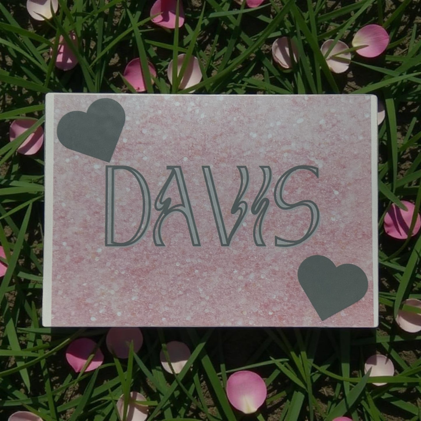 CUSTOM PERSONALIZED TEMPERED GLASS CUTTING BOARD