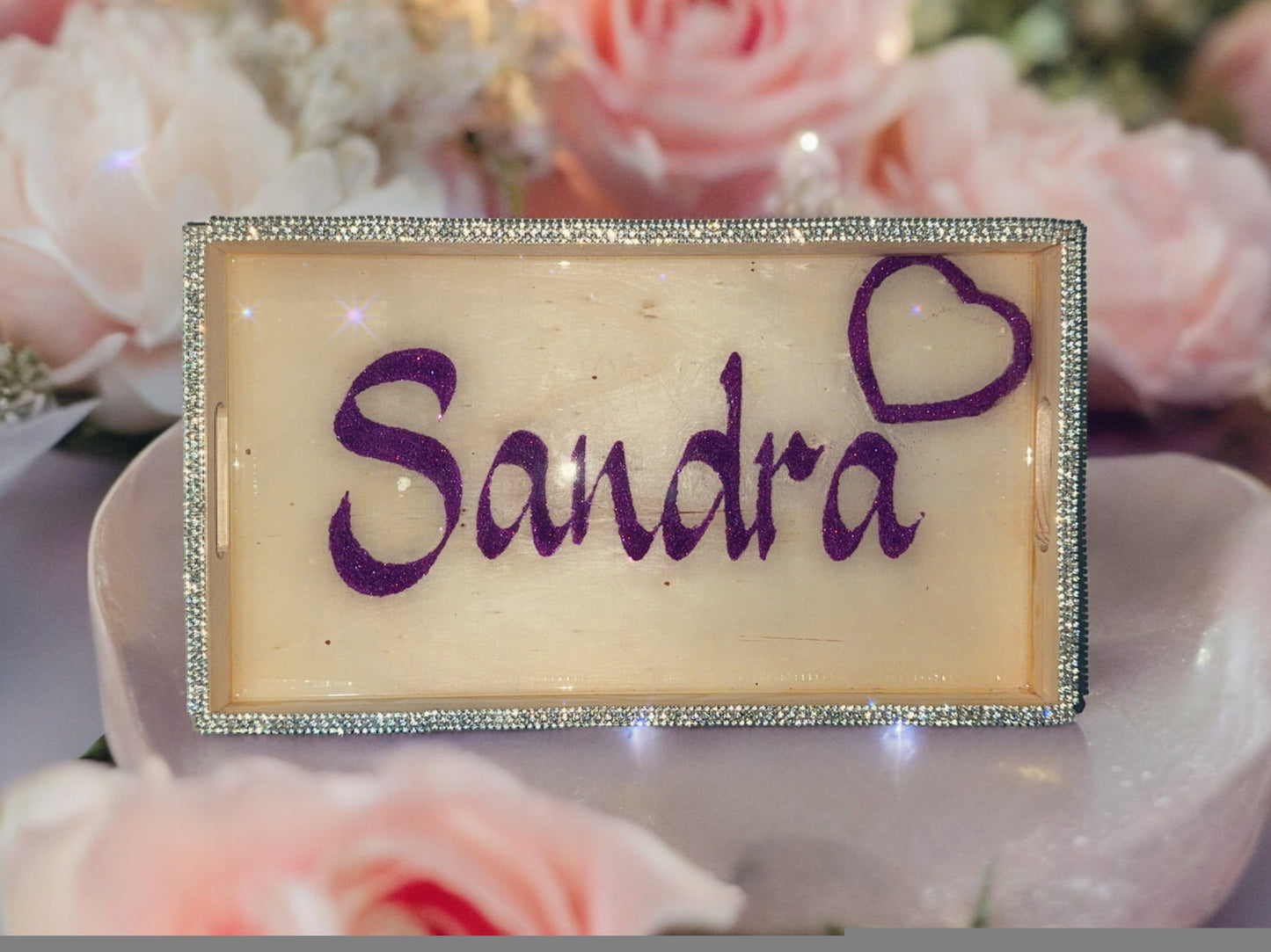 CUSTOM PERSONALIZED WOOD SERVING TRAY