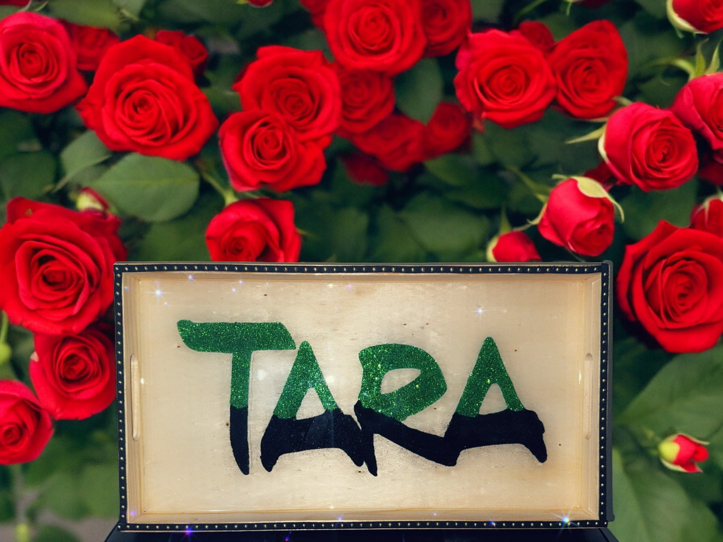 CUSTOM PERSONALIZED WOOD SERVING TRAY