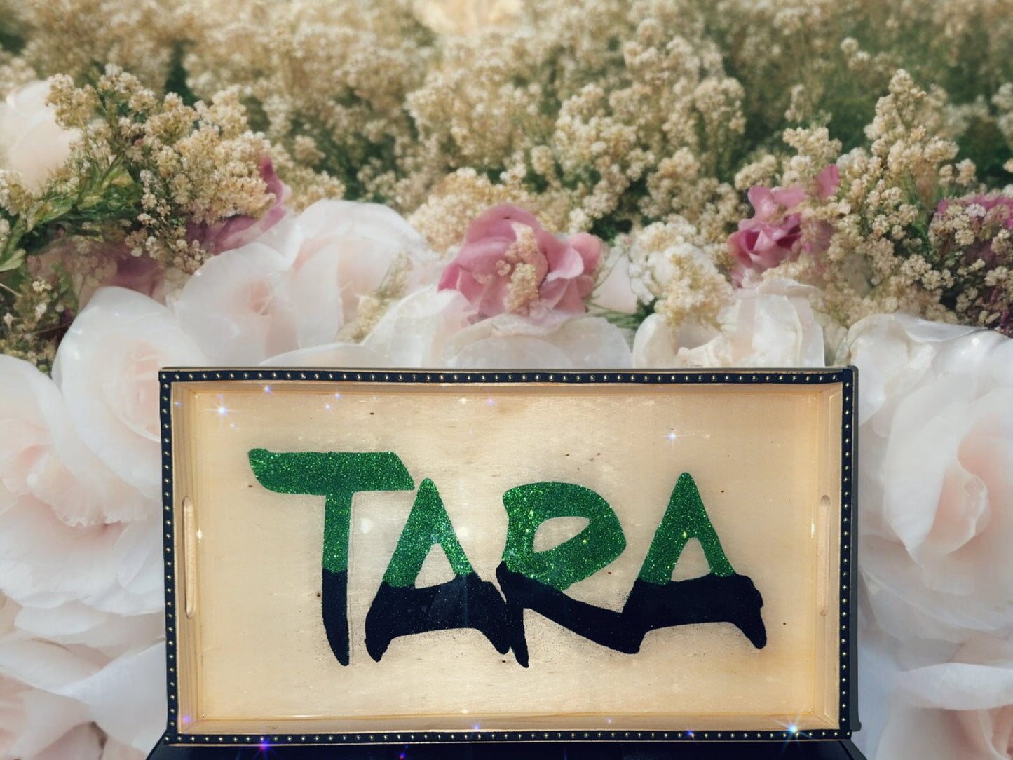 CUSTOM PERSONALIZED WOOD SERVING TRAY