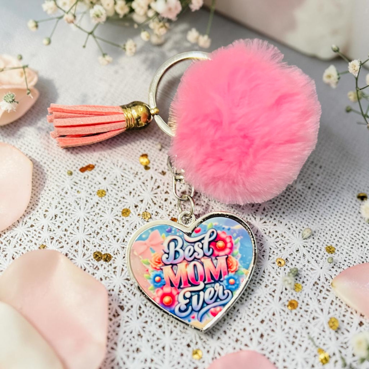 BEST MOM EVER KEYCHAIN