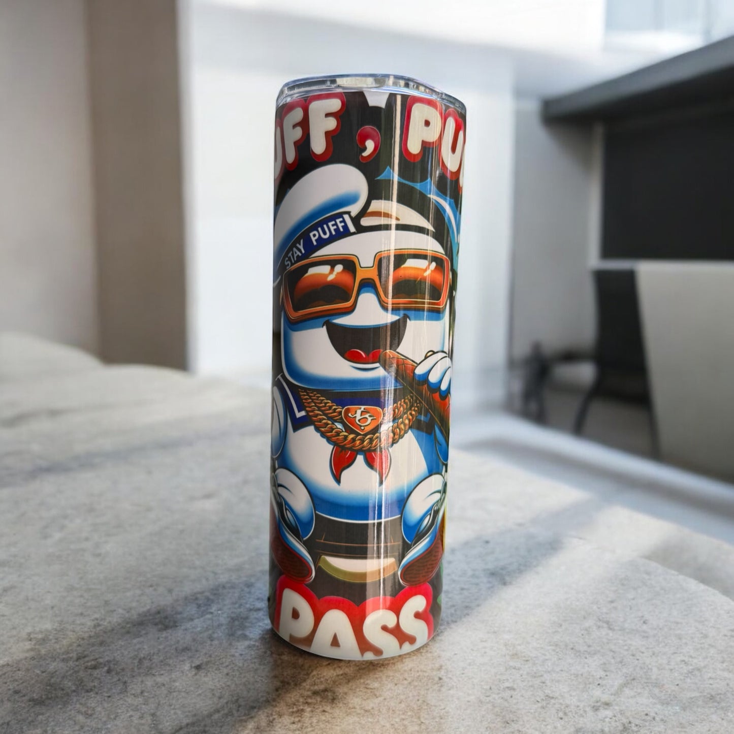 PUFF PUFF PASS CUSTOM 20OZ TUMBLER