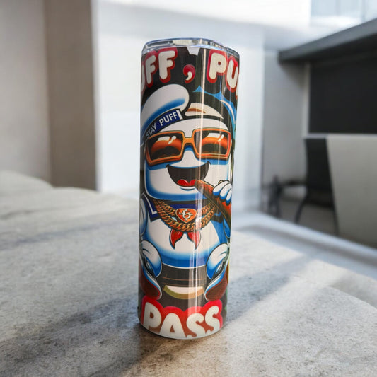 PUFF PUFF PASS CUSTOM 20OZ TUMBLER