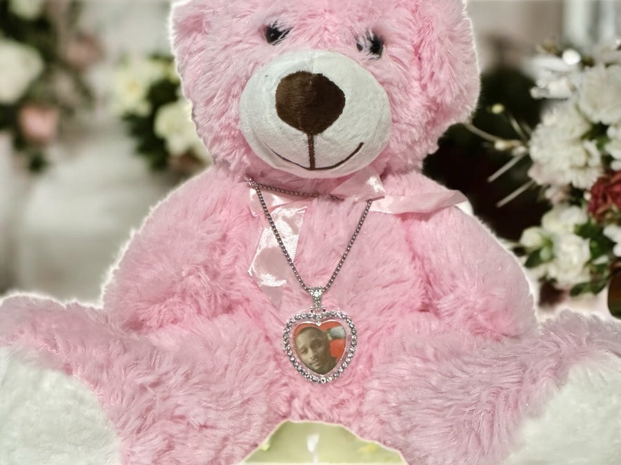 CUSTOM PICTURE DIAMOND DOUBLE SIDED NECKLACE