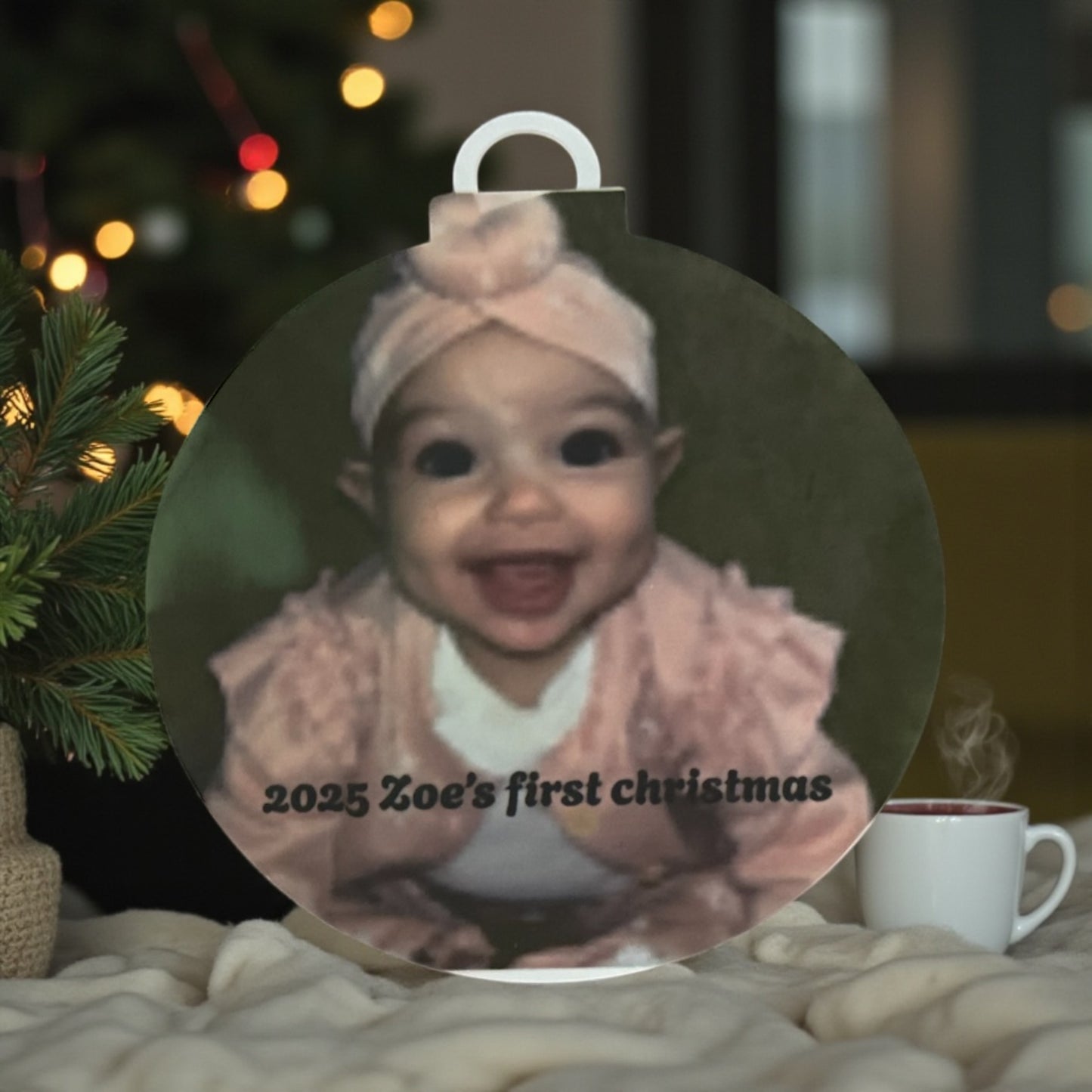 CUSTOM PERSONALIZED CHRISTMAS ORNAMENT