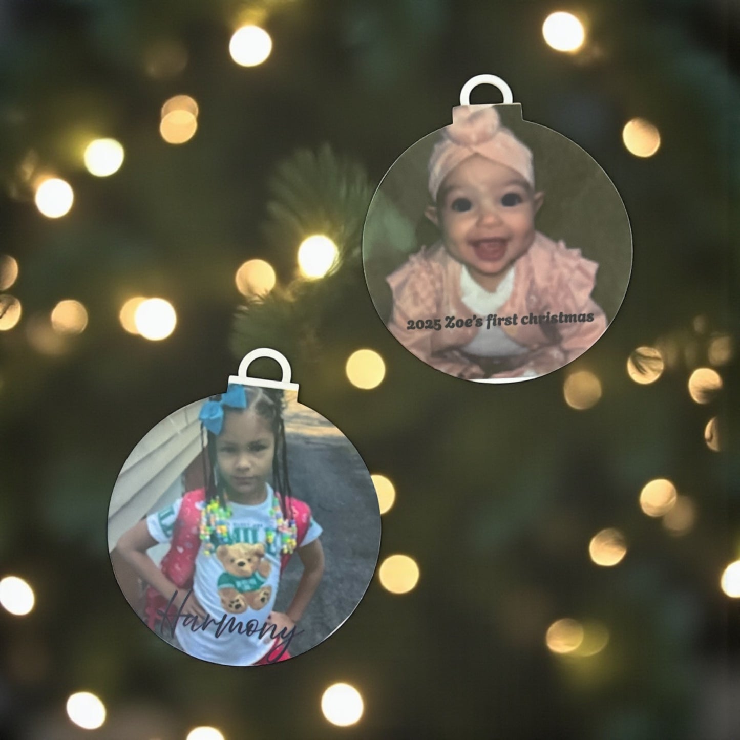 CUSTOM PERSONALIZED CHRISTMAS ORNAMENT