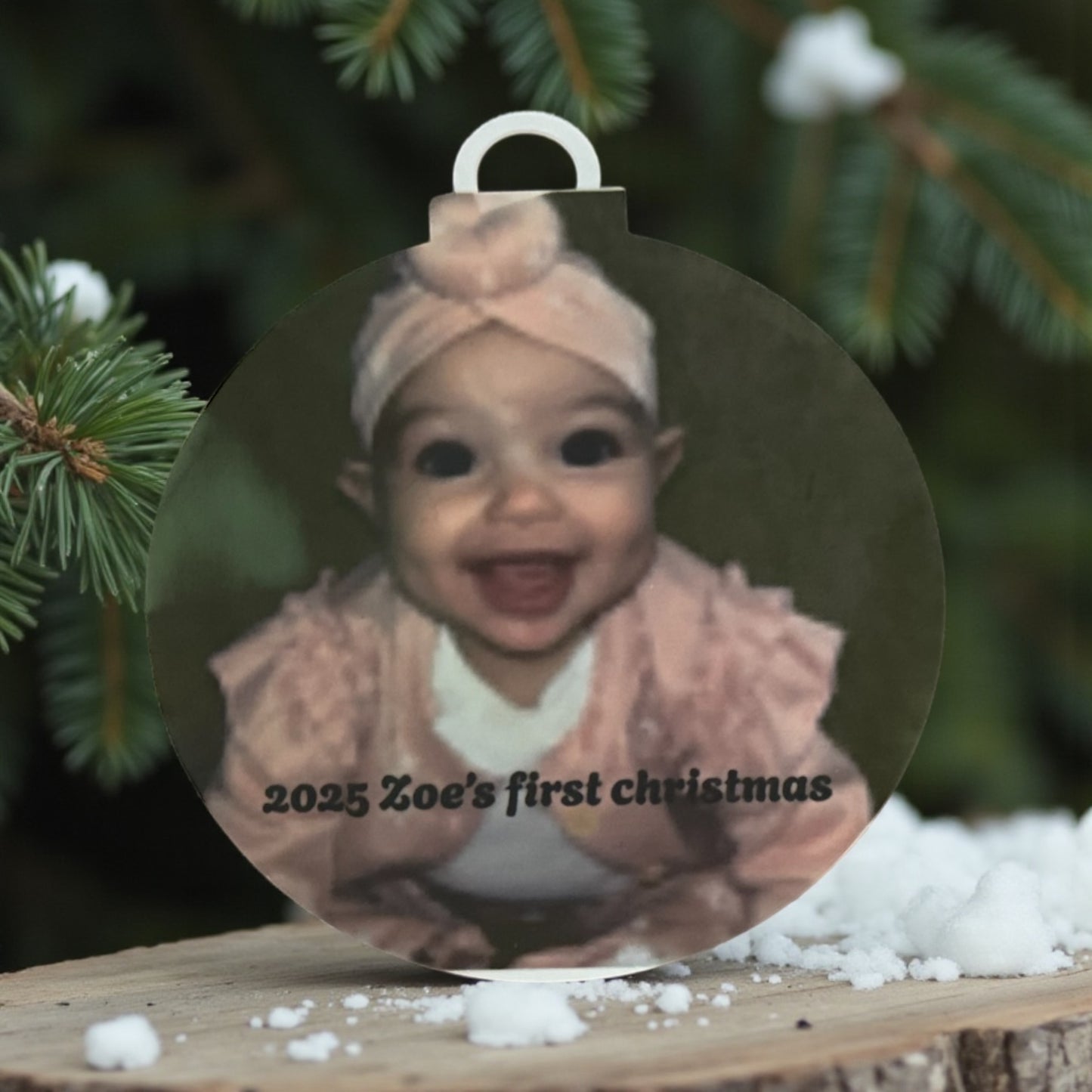 CUSTOM PERSONALIZED CHRISTMAS ORNAMENT