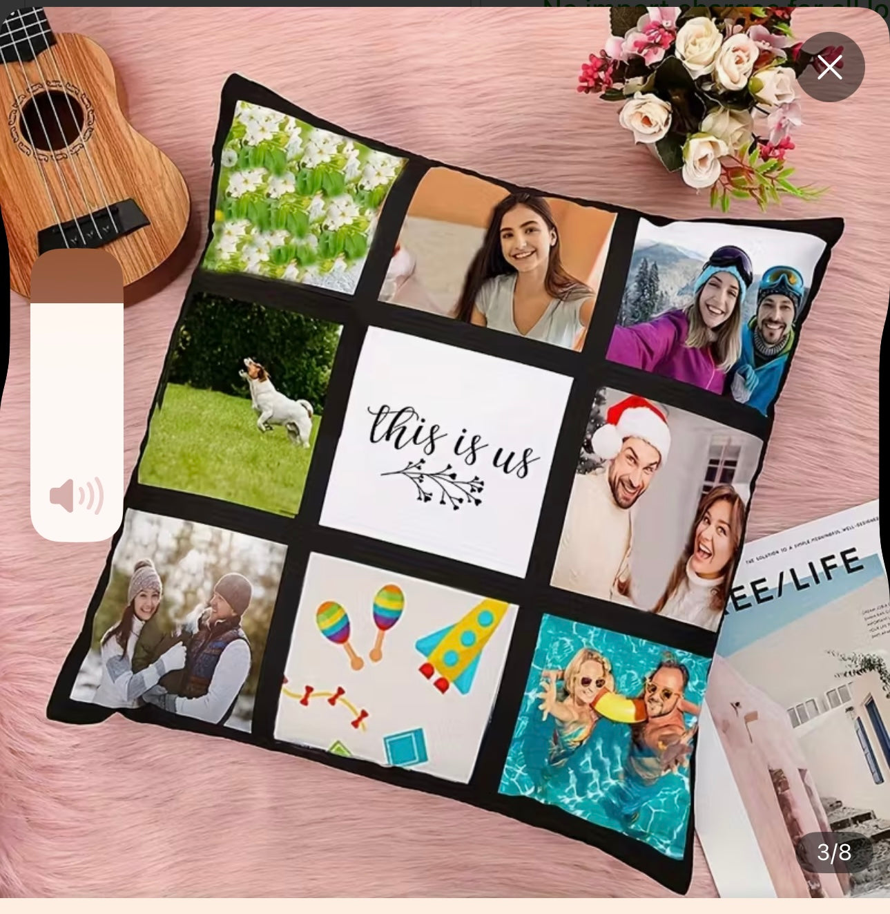 CUSTOM PERSONALIZED PICTURE THROW PILLOW