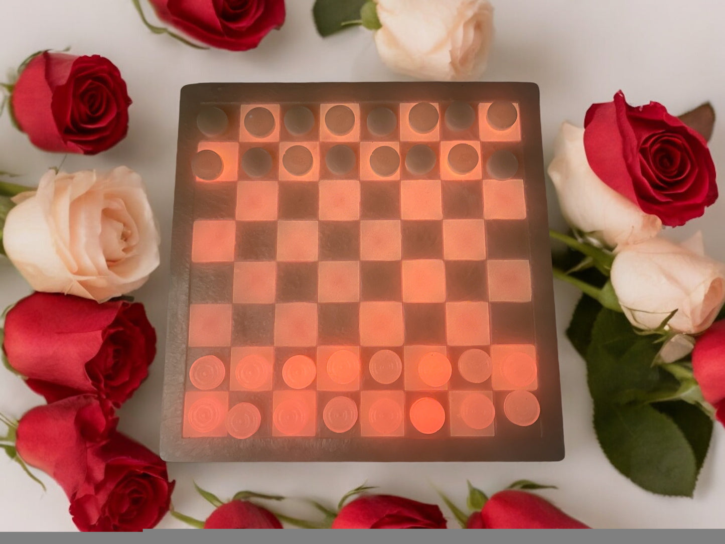 CUSTOM CHESS OR CHECKERS RESIN SET