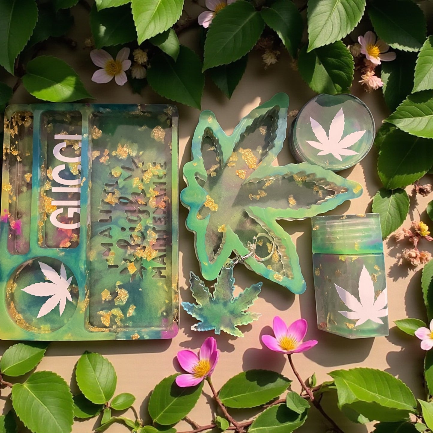 CUSTOM SMALL HIGH MAINTENANCE ROLLING TRAY SET