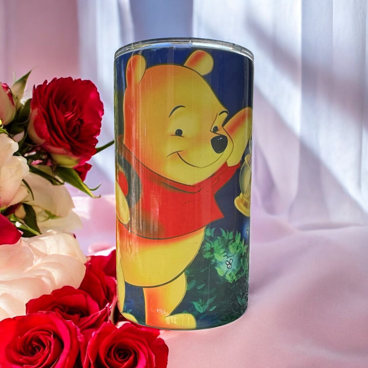 POOH BEAR AND FRIENDS KID CUSTOM 14OZ TUMBLER