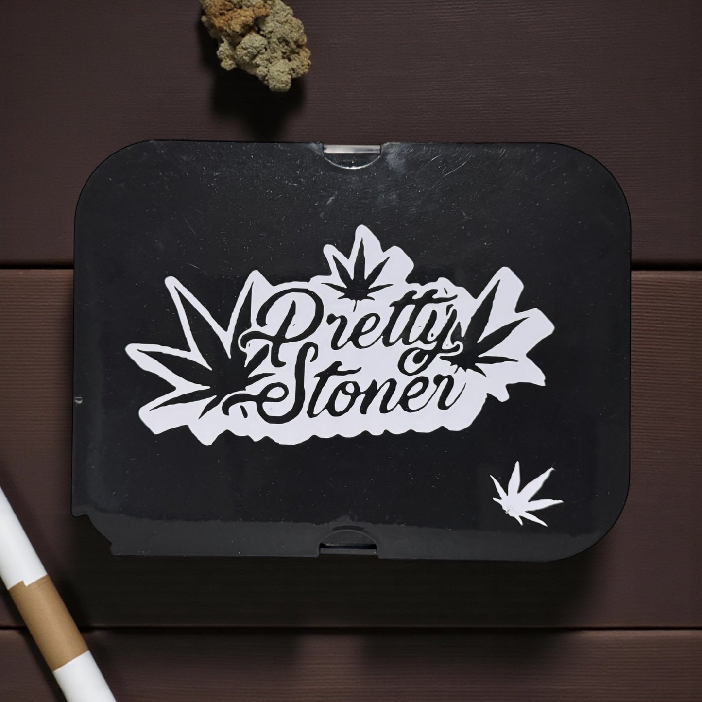 CUSTOM SMALL PRETTY STONER ROLLING TRAY SET