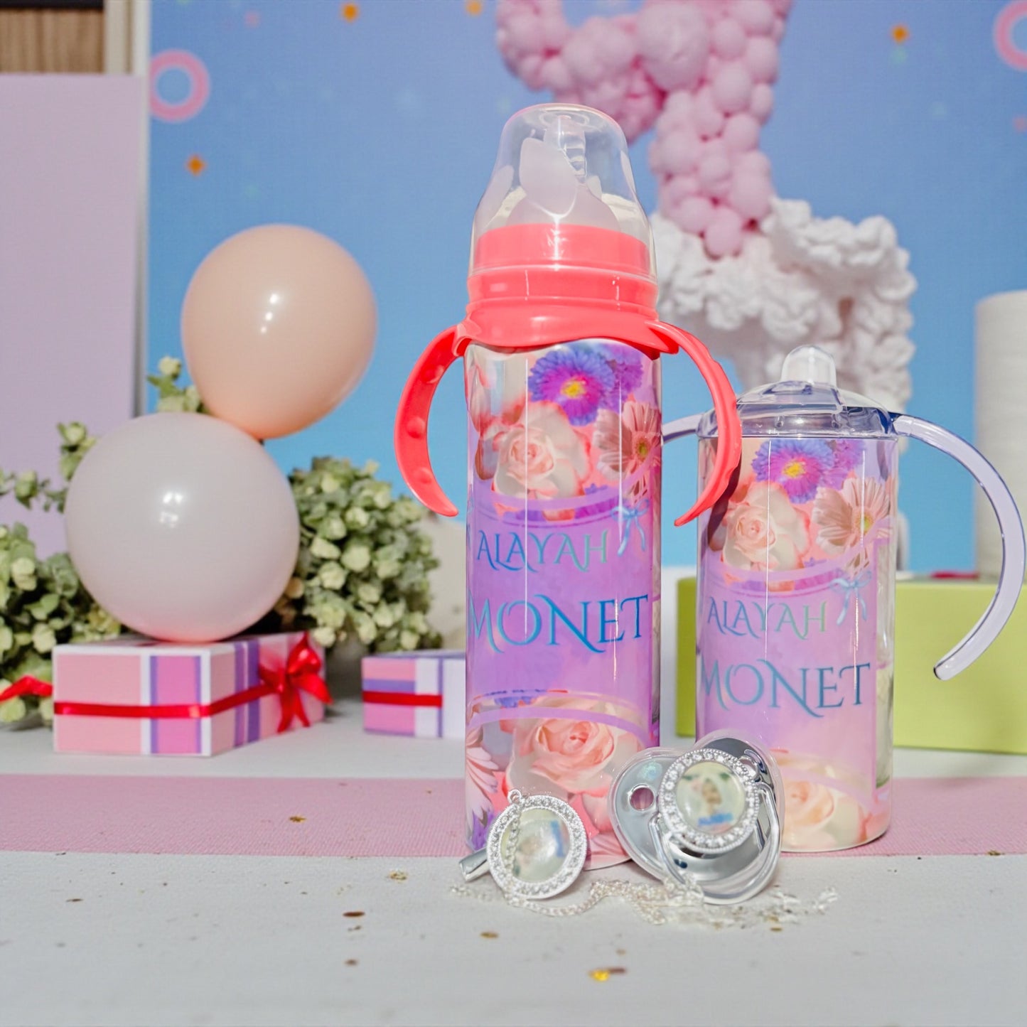 CUSTOM PERSONALIZED BABY ESSENTIALS SET