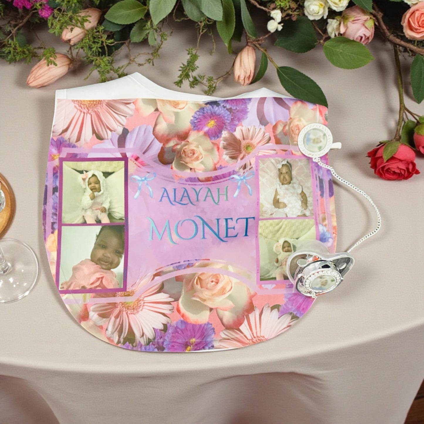 CUSTOM PERSONALIZED BABY BIB SET