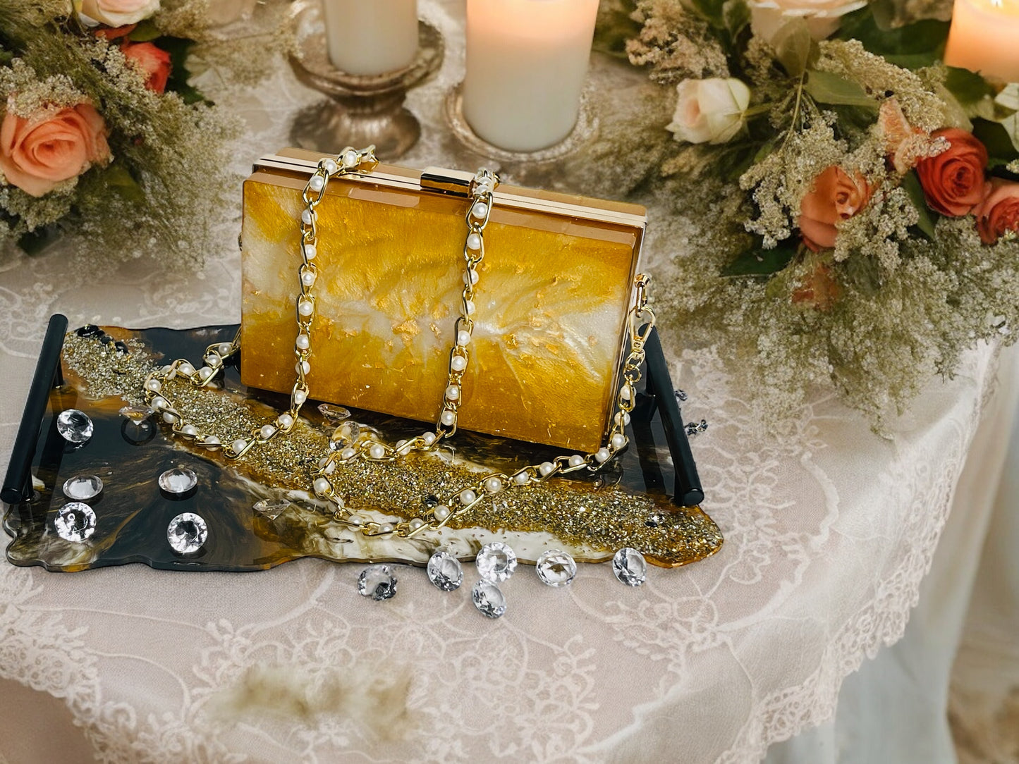 CUSTOM RESIN CLUTCH PURSE