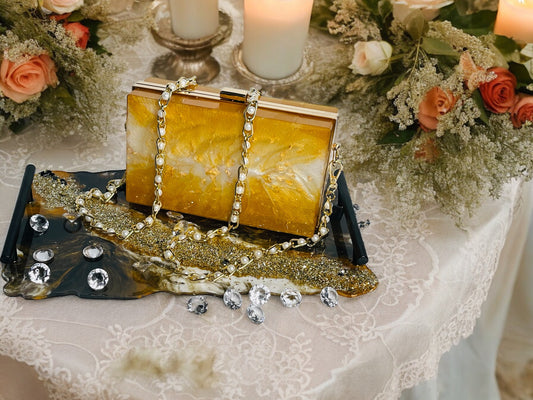 CUSTOM RESIN CLUTCH PURSE