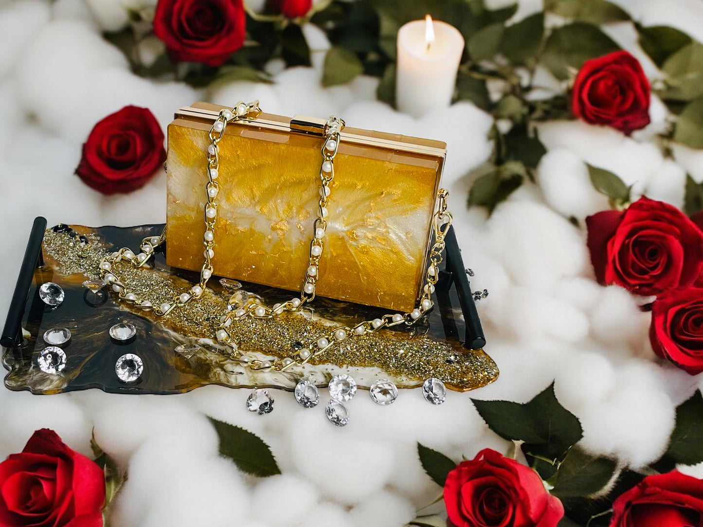 CUSTOM RESIN CLUTCH PURSE