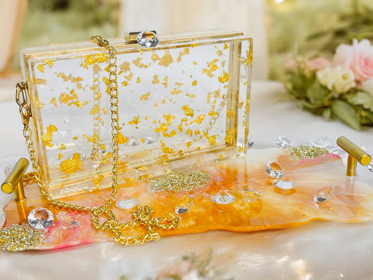 CUSTOM RESIN CLUTCH PURSE