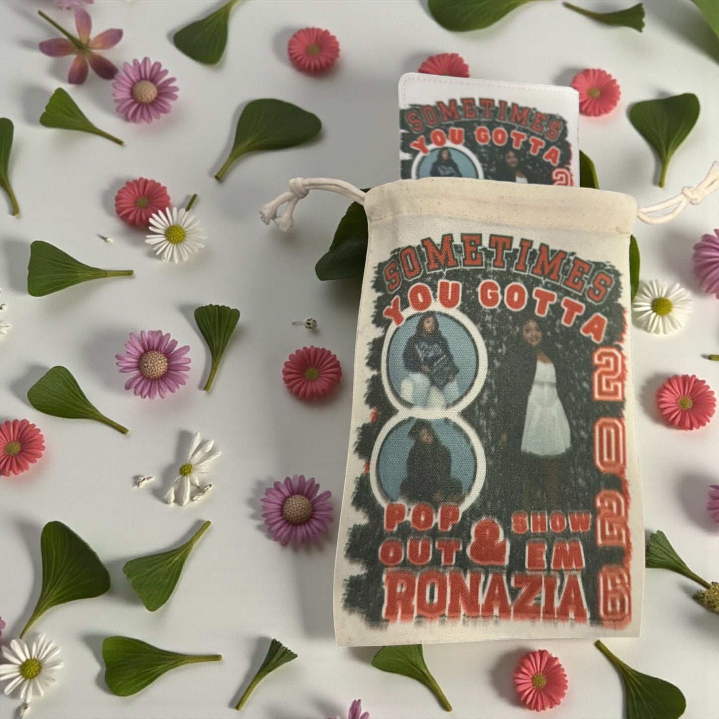 CUSTOM FAUX LEATHER PICTURE JOURNAL AND MATCHING BAG