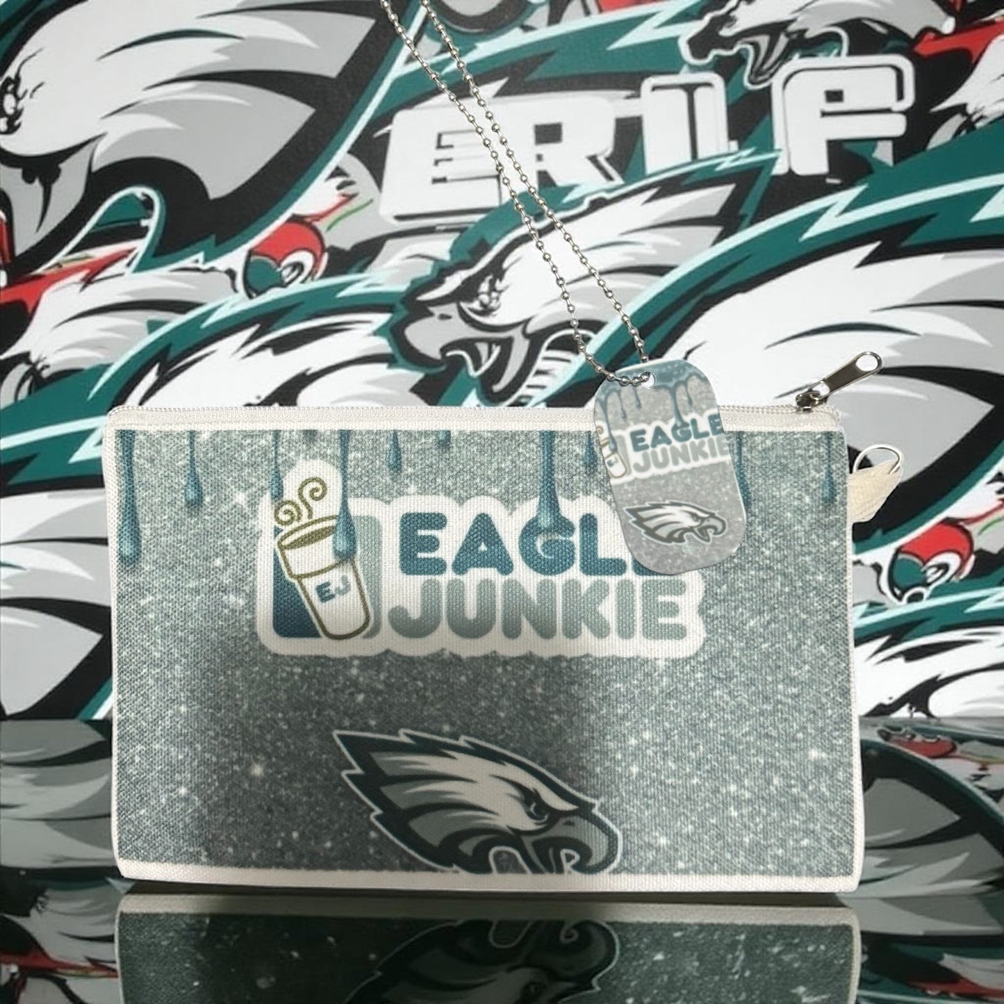 CUSTOM SPORTS TEAM COIN PURSE AND MATCHING DOG TAG