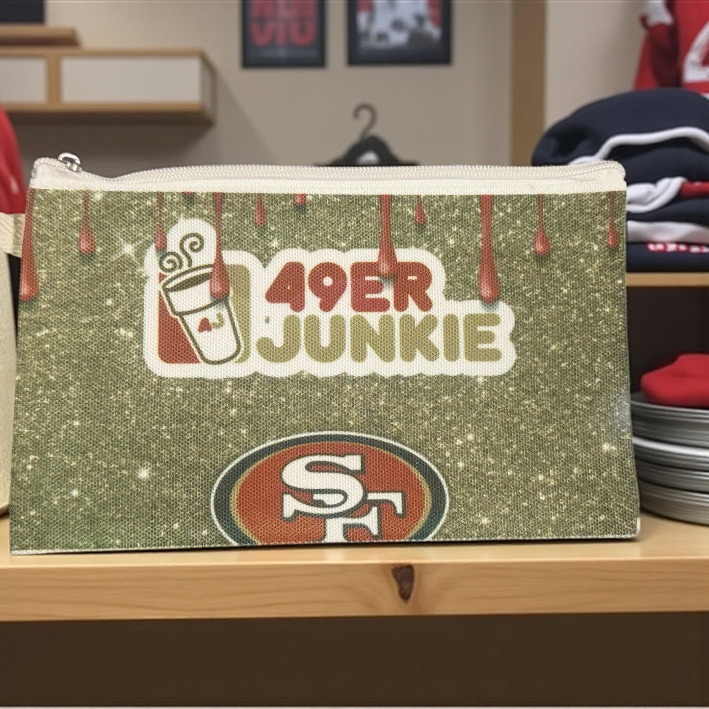 CUSTOM SPORTS TEAM COIN PURSE AND MATCHING DOG TAG