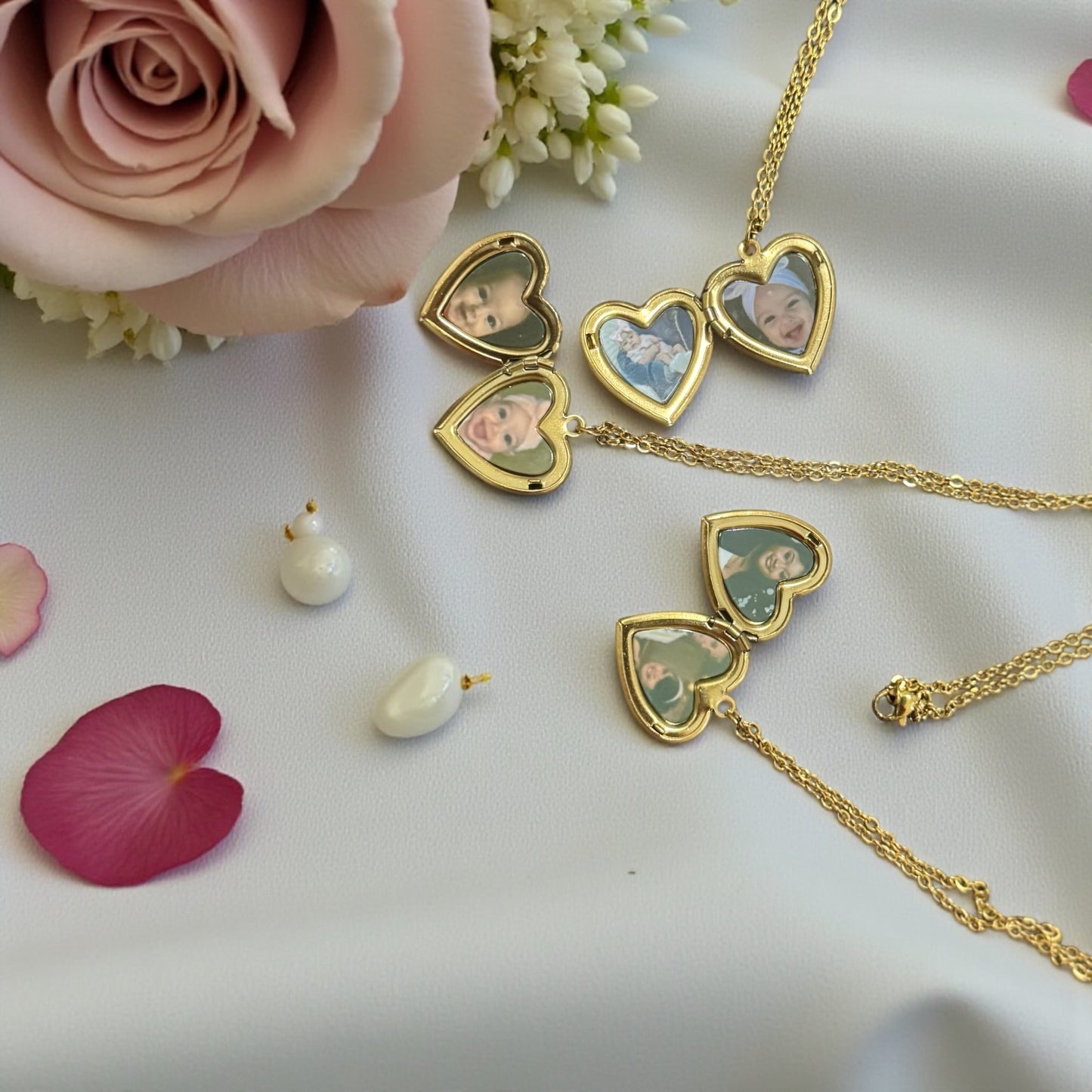 CUSTOM PERSONALIZED HEART LOCKET NECKLACE