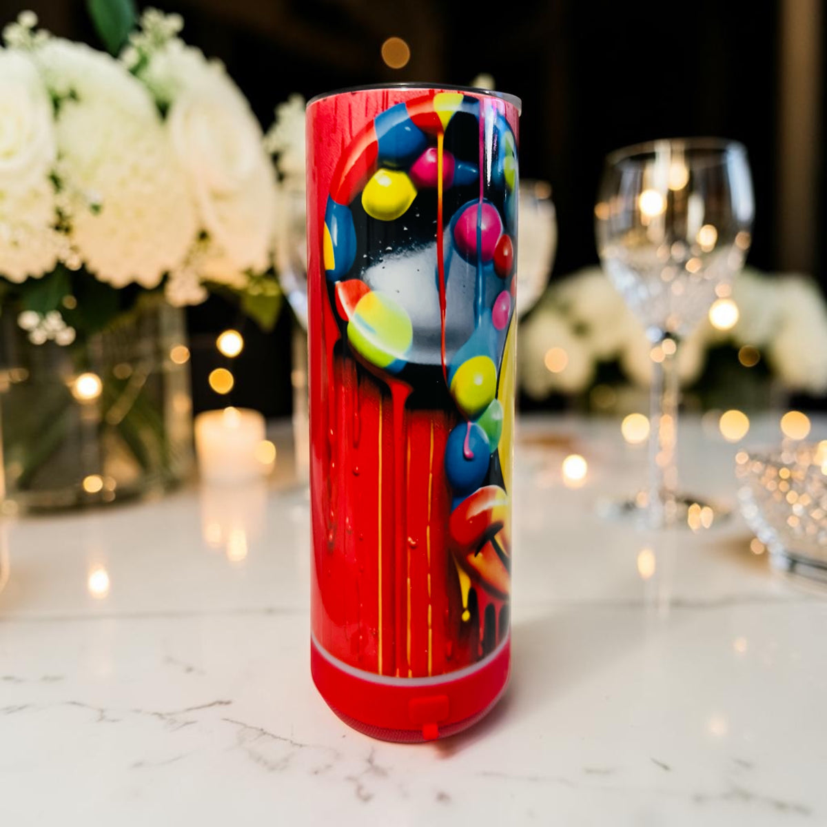 CUSTOM ANIMATION PRINT 20OZ BLUETOOTH SPEAKER TUMBLER