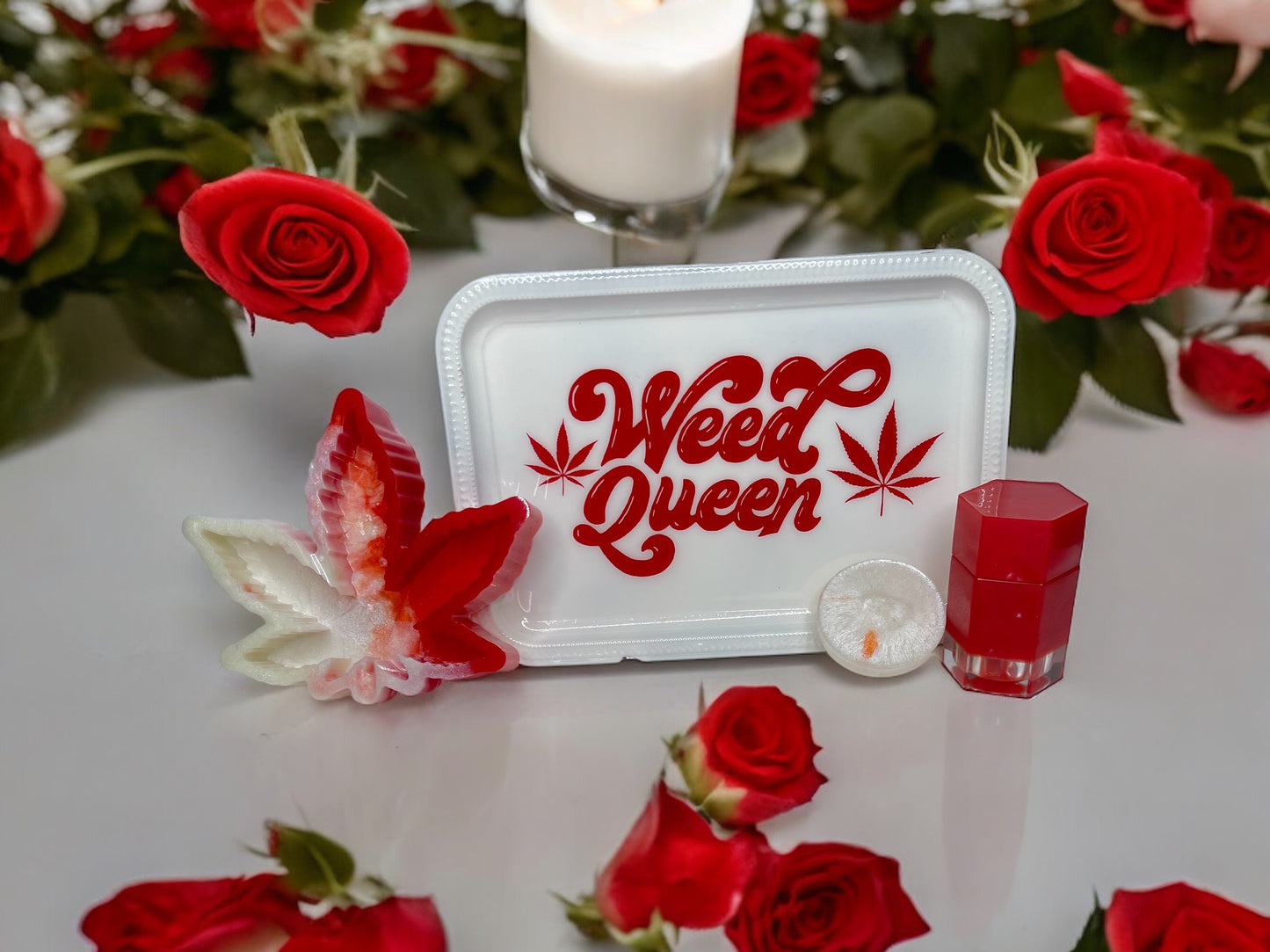 CUSTOM WEED QUEEN OR KING ROLLING TRAY SET