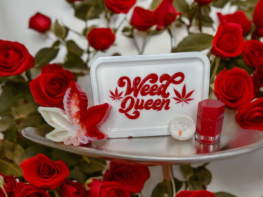 CUSTOM WEED QUEEN OR KING ROLLING TRAY SET