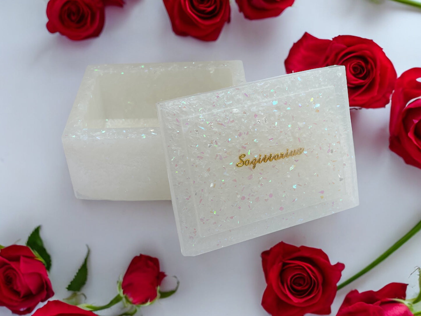 CUSTOM RESIN MADE ZODIAC JEWLERY BOX