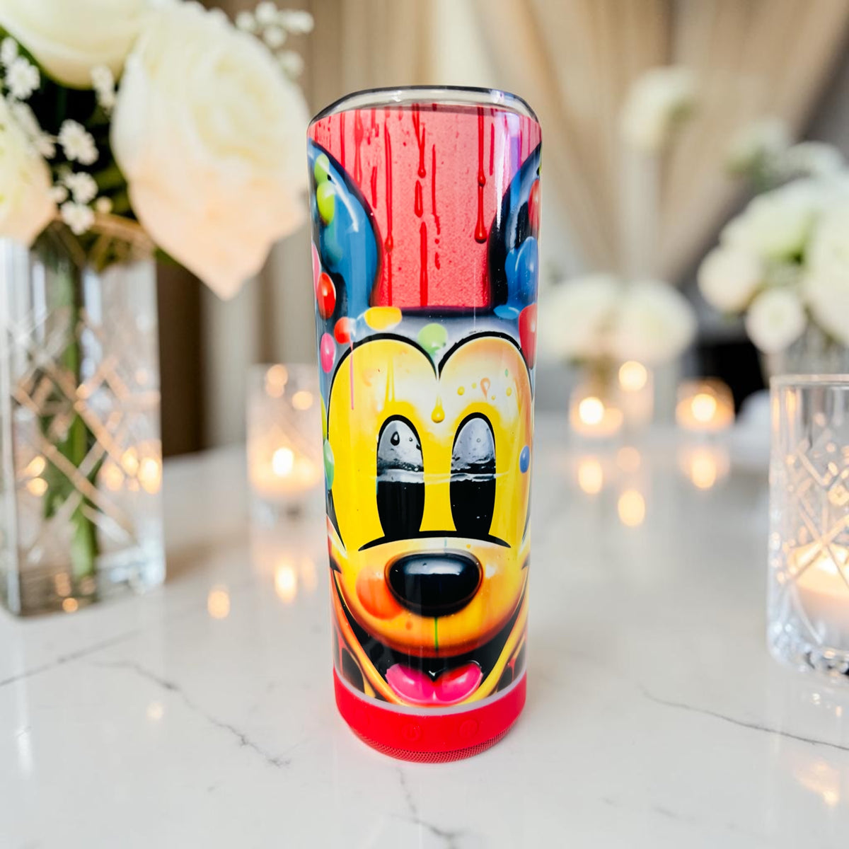 CUSTOM ANIMATION PRINT 20OZ BLUETOOTH SPEAKER TUMBLER