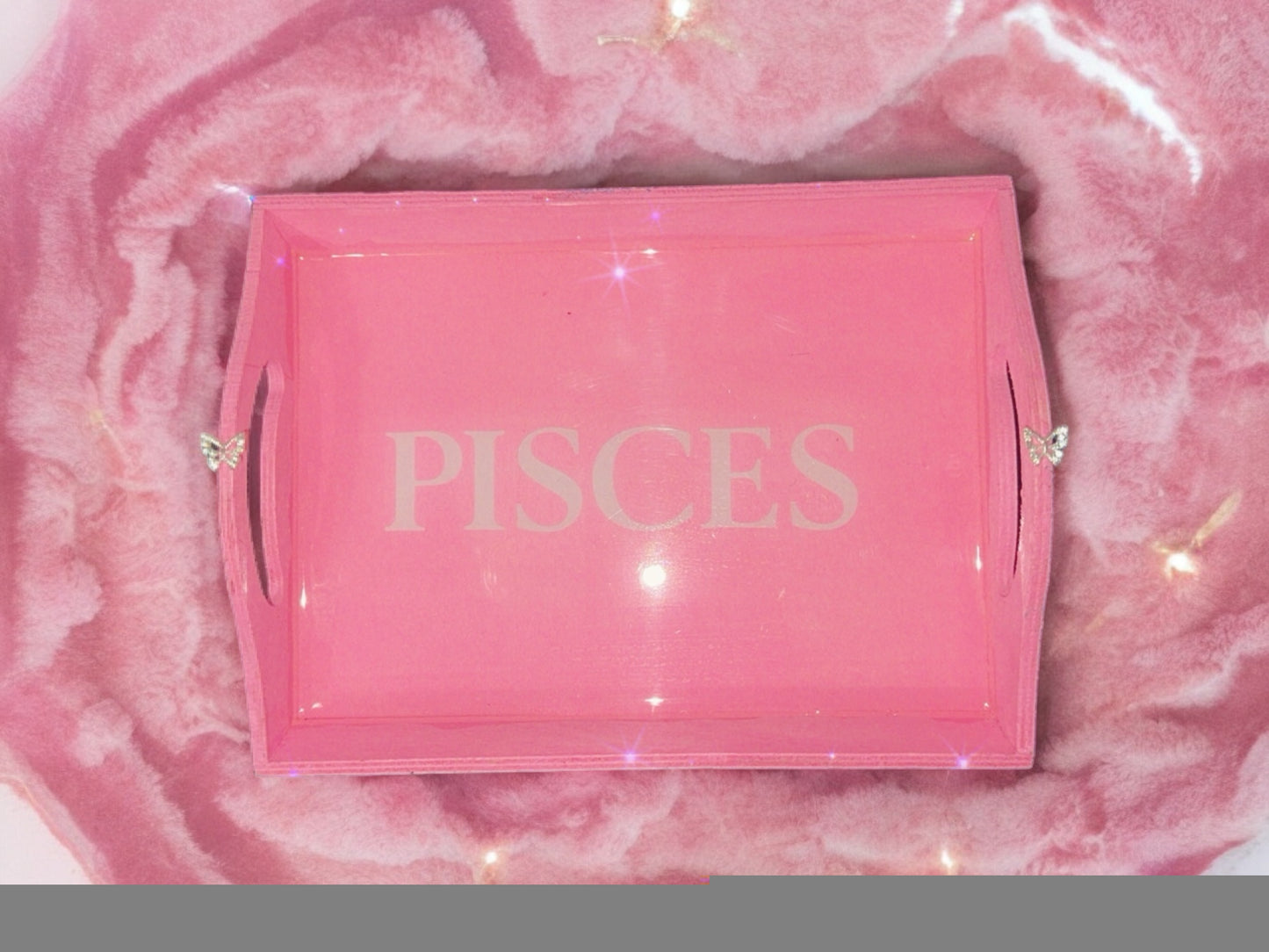 CUSTOM SMALL WOOD ZODIAC TRAY