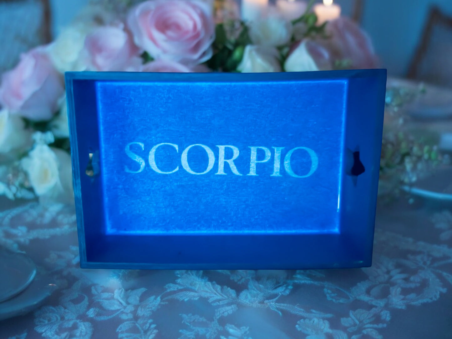 CUSTOM SMALL WOOD ZODIAC TRAY