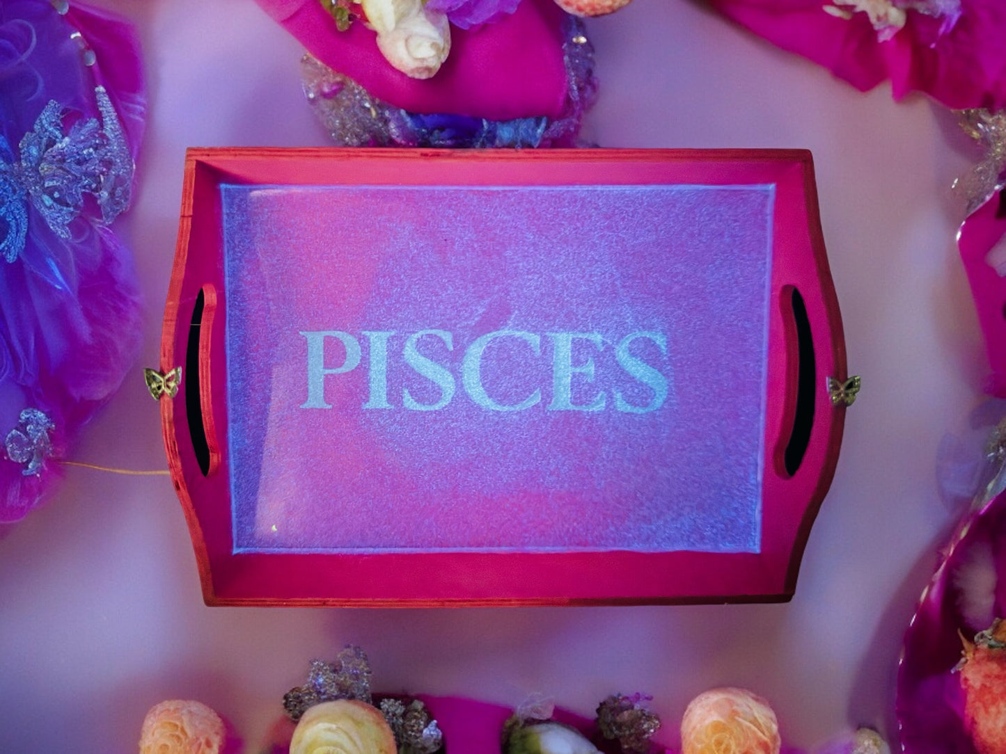 CUSTOM SMALL WOOD ZODIAC TRAY