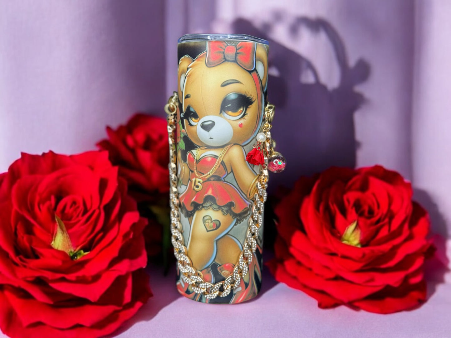 LOVE BEAR 20OZ CUSTOM PURSE TUMBLER