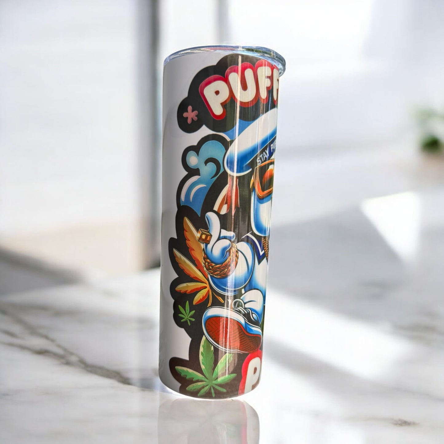 PUFF PUFF PASS CUSTOM 20OZ TUMBLER